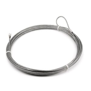WIRE ROPE ASSEMBLY 1/4 Inch Diameter x 60 Foot Length