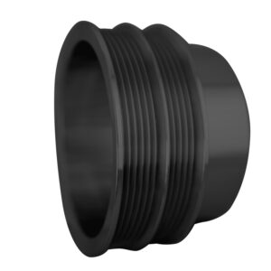 Big Block Chevy Serpentine Crankshaft Pulley - LWP - 2V - Black