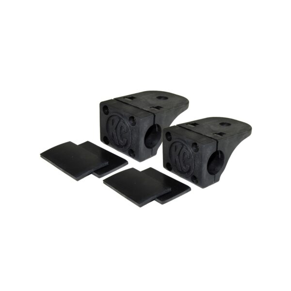 KC Hilites Bracket Set - Tube Clamp Light Mount - Rubber Adjustment Shims - 0.75 in - 1.0 in
