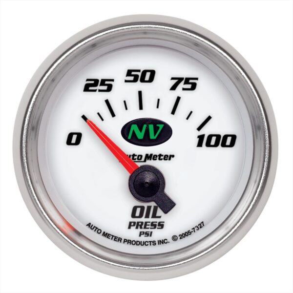 2-1/16 in. OIL PRESSURE, 0-100 PSI, NV