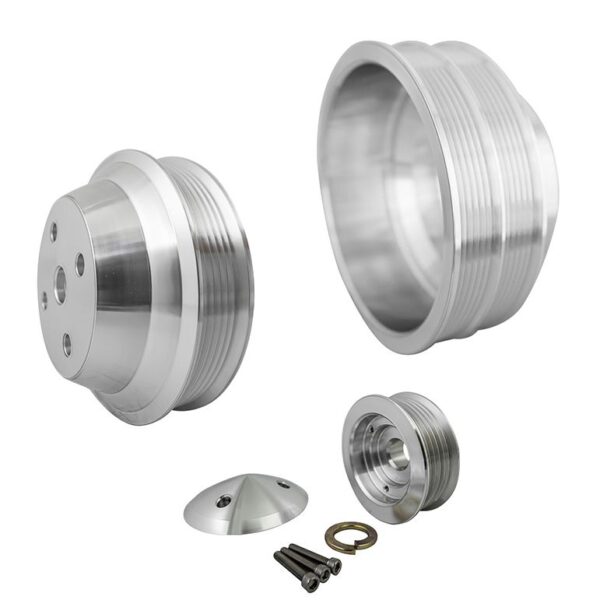 Big Block Chevy High Flow Serpentine Pulley Kit - LWP - 2V