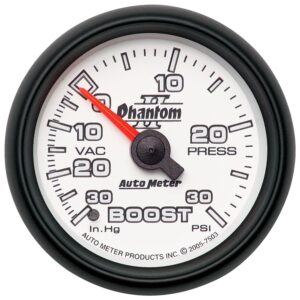 2-1/16 in. BOOST/VACUUM, 30 IN HG/30 PSI, PHANTOM II