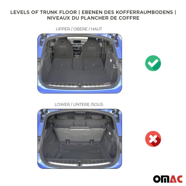 OMAC Premium Upper Cargo Trunk Liner Black for Volkswagen Tiguan 2018-2023