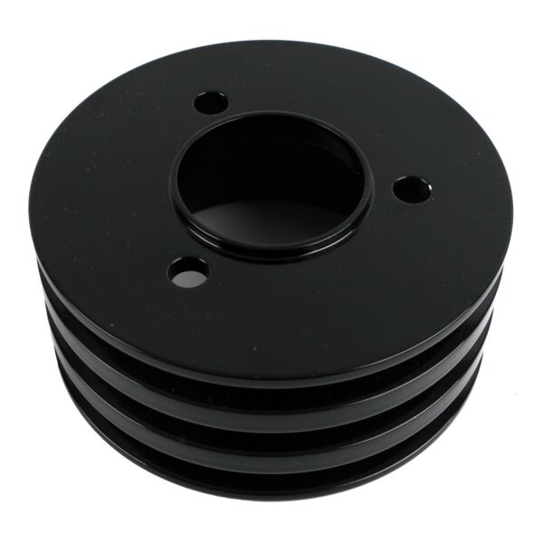 Big Block Chevy V-Belt Crankshaft Pulley - SWP - 3V - Black
