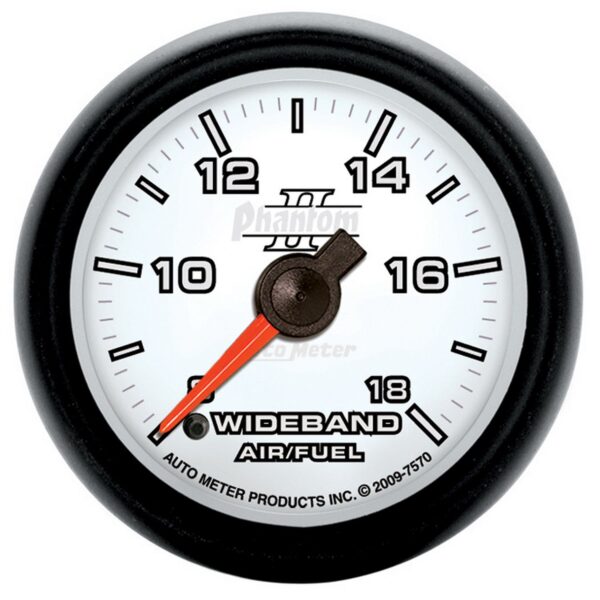 2-1/16 in. WIDEBAND AIR/FUEL RATIO, ANALOG, 8:1-18:1 AFR, PHANTOM II