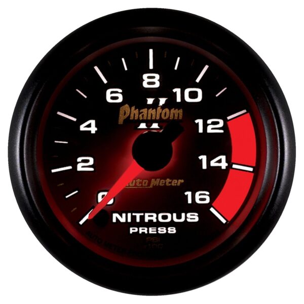 2-1/16 in. NITROUS PRESSURE, 0-1600 PSI, PHANTOM II