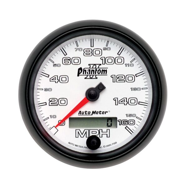 3-3/8 in. SPEEDOMETER, 0-160 MPH, PHANTOM II