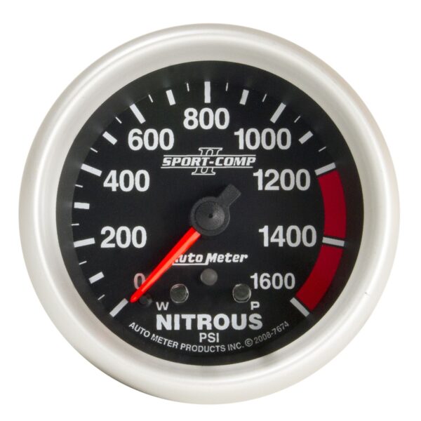 2-5/8 in. NITROUS PRESSURE, 0-1600 PSI, SPORT-COMP II