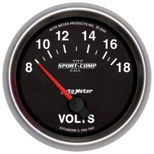 2-5/8 in. VOLTMETER, 8-18V, SPORT-COMP II