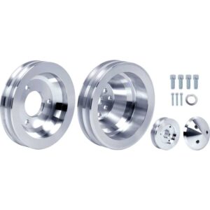Big Block Chevy High Flow V-Belt Pulley Kit - SWP - 2V