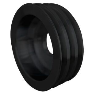 Big Block Chevy High Flow V-Belt Crankshaft Pulley - SWP - 3V - Black