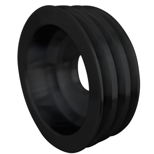 Big Block Chevy High Flow V-Belt Crankshaft Pulley - SWP - 3V - Black