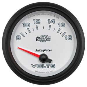 2-5/8 in. VOLTMETER, 8-18V, PHANTOM II