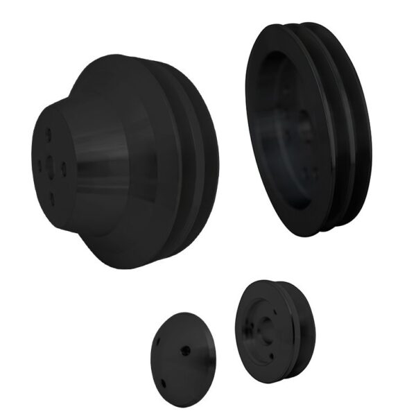Chevy 348-409 V-Belt Pulley Kit; 2V