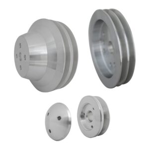 Chevy 348-409 V-Belt Pulley Kit; 2V