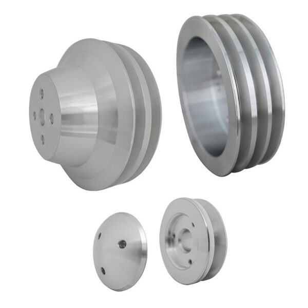 Chevy 348-409 V-Belt Pulley Kit; 3V