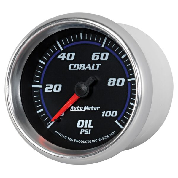 2-5/8 in. OIL PRESSURE, 0-100 PSI, COBALT