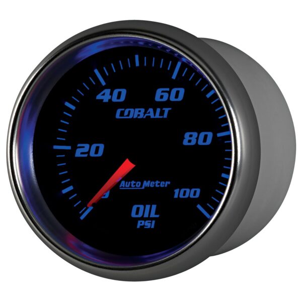 2-5/8 in. OIL PRESSURE, 0-100 PSI, COBALT