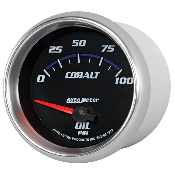 2-5/8 in. OIL PRESSURE, 0-100 PSI, COBALT