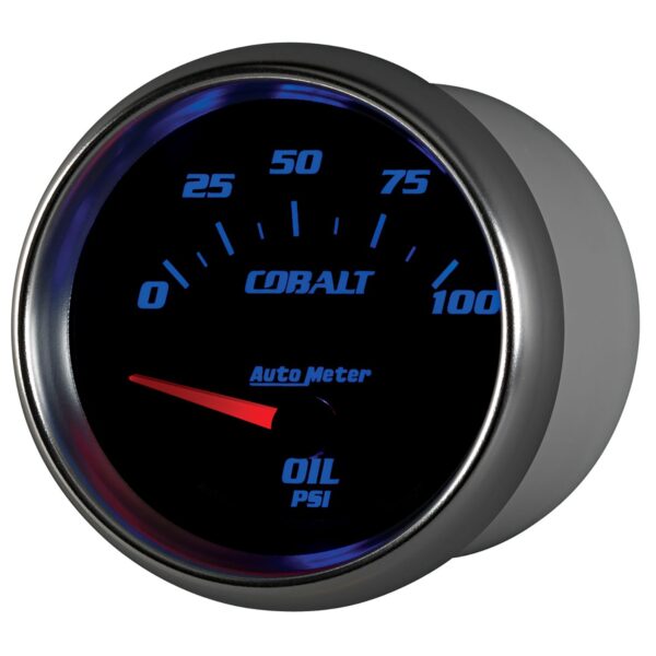 2-5/8 in. OIL PRESSURE, 0-100 PSI, COBALT