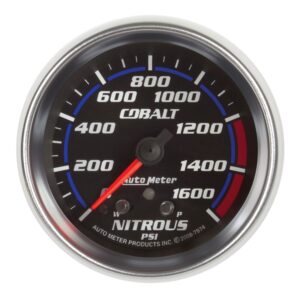 2-5/8 in. NITROUS PRESSURE, 0-1600 PSI, COBALT