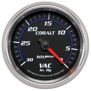 2-5/8 in. VACUUM, 0-30 IN HG, COBALT