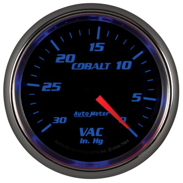 2-5/8 in. VACUUM, 0-30 IN HG, COBALT