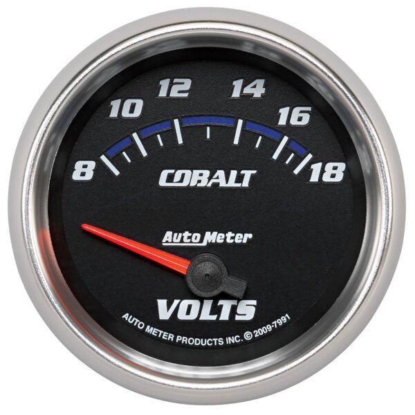 2-5/8 in. VOLTMETER, 8-18V, COBALT