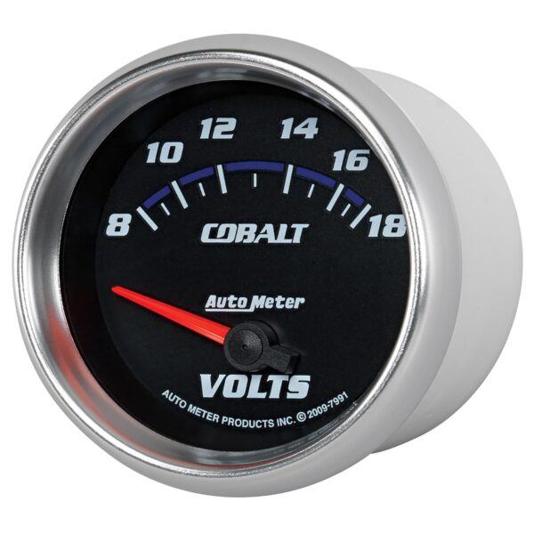 2-5/8 in. VOLTMETER, 8-18V, COBALT