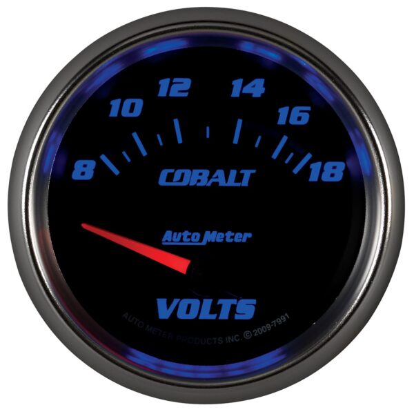 2-5/8 in. VOLTMETER, 8-18V, COBALT