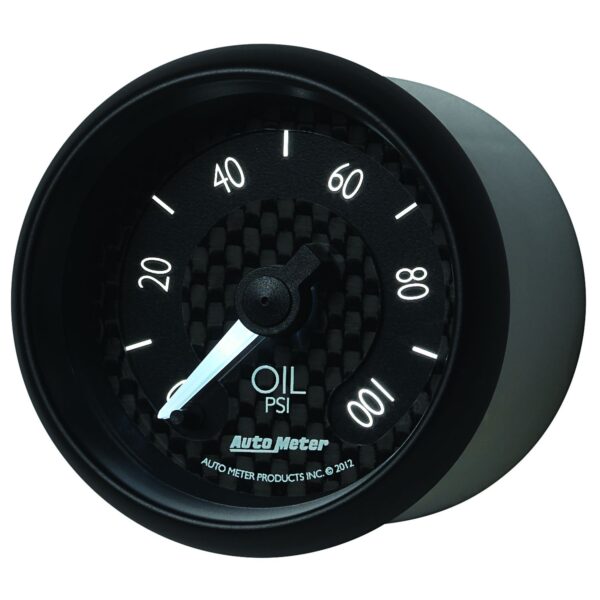 2-1/16 in. OIL PRESSURE, 0-100 PSI, GT