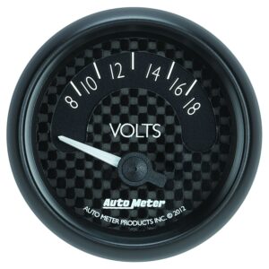 2-1/16 in. VOLTMETER, 8-18V, GT