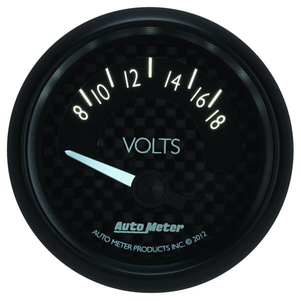 2-1/16 in. VOLTMETER, 8-18V, GT