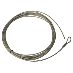 WIRE ROPE ASSEMBLY 3/16 Inch Diameter x 43 Foot Length
