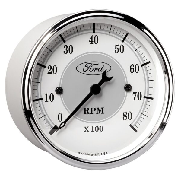 3-1/8 in. IN-DASH TACHOMETER, 0-8,000 RPM, FORD MASTERPIECE