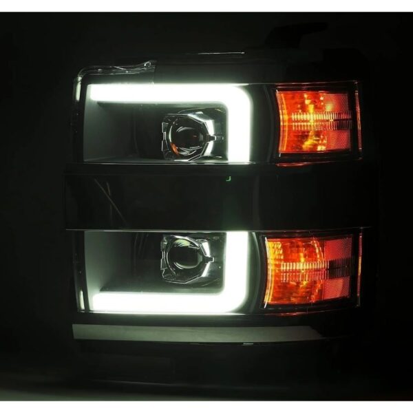 AlphaRex- 15-19 Chevrolet Silverado 2500HD/3500HD LED Headlights Black