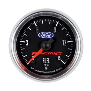 2-1/16 in. FUEL PRESSURE, 0-15 PSI, FORD RACING