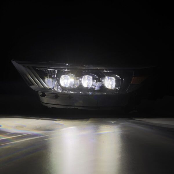 AlphaRex-15-17 Ford Mustang/18-20 Mustang Shelby LED Projector Headlights in Jet Black