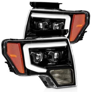 AlphaRex-Projector Headlights Plank Style Design Gloss Black