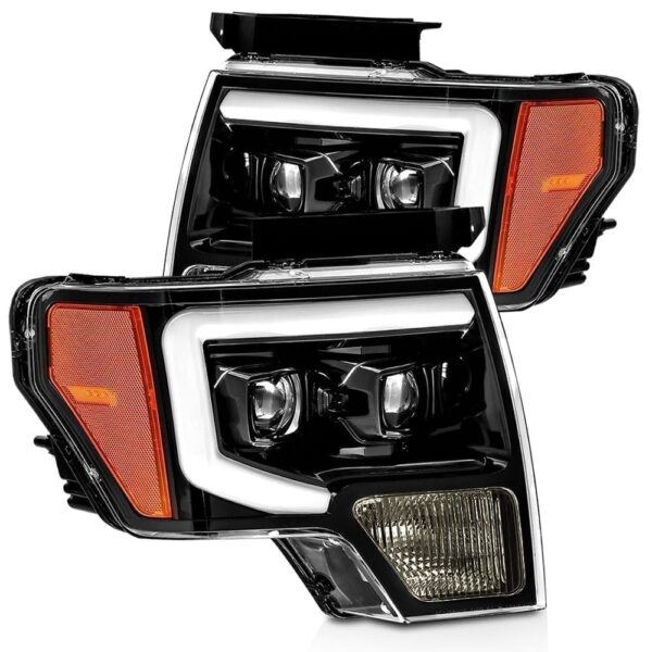 AlphaRex-Projector Headlights Plank Style Design Gloss Black