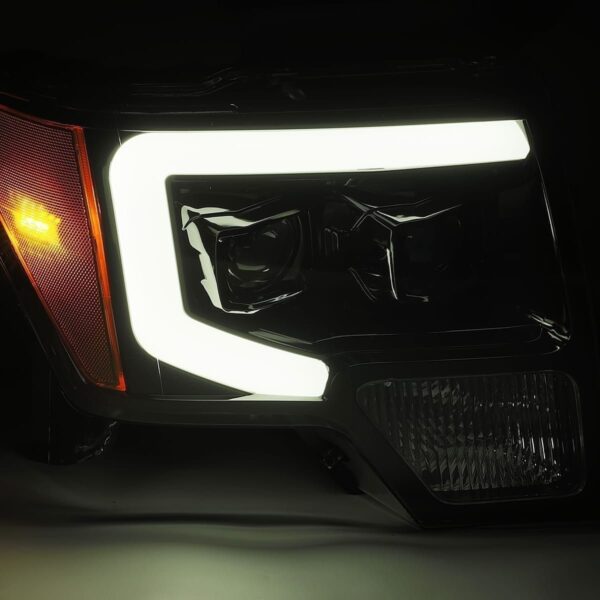 AlphaRex-Projector Headlights Plank Style Design Gloss Black