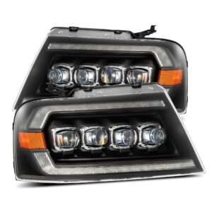 AlphaRex-LED Projector Headlights in Black