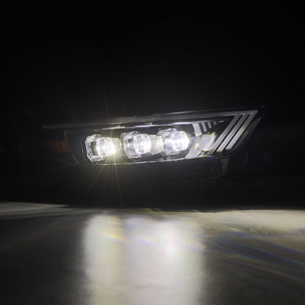 AlphaRex-15-17 Ford Mustang/18-20 Mustang Shelby LED Projector Headlights in Black