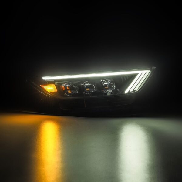 AlphaRex-15-17 Ford Mustang/18-20 Mustang Shelby LED Projector Headlights in Black