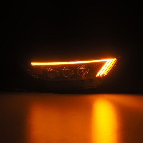 AlphaRex-15-17 Ford Mustang/18-20 Mustang Shelby LED Projector Headlights in Black