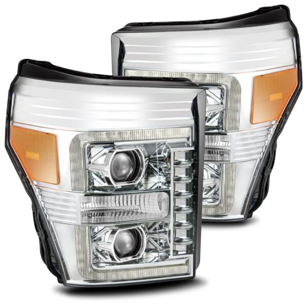 AlphaRex-LED Projector Headlights in Chrome