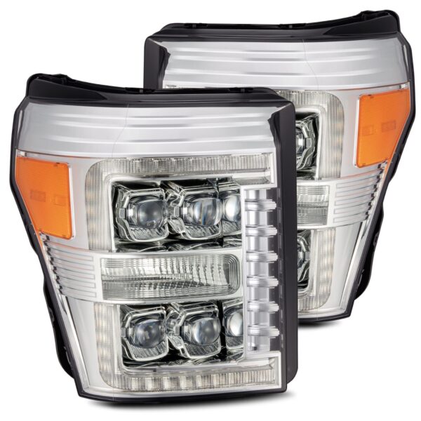 AlphaRex-LED Projector Headlights in Chrome