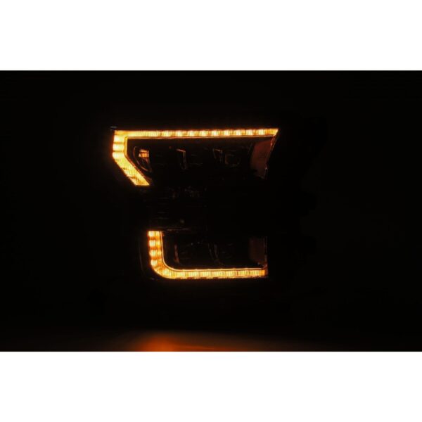 AlphaRex-LED Projector Headlights Plank Style Design Matte Black
