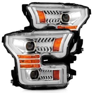 AlphaRex-Projector Headlights Plank Style Design Chrome