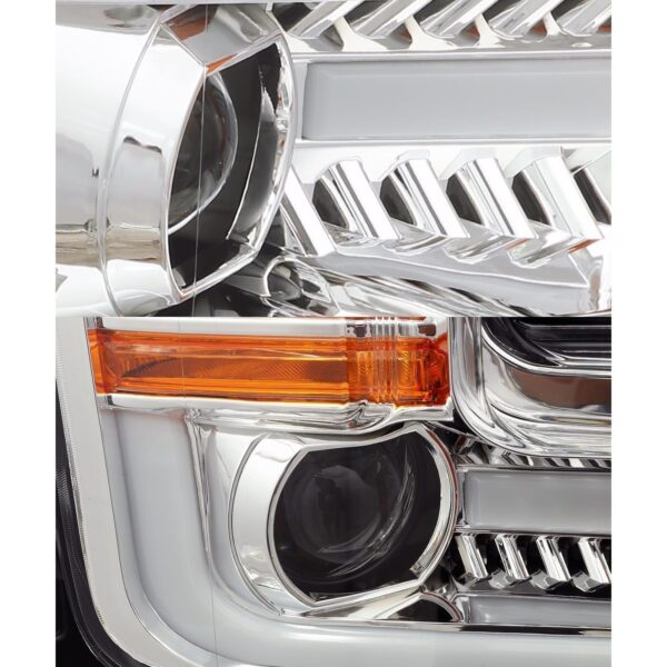 AlphaRex-Projector Headlights Plank Style Design Chrome
